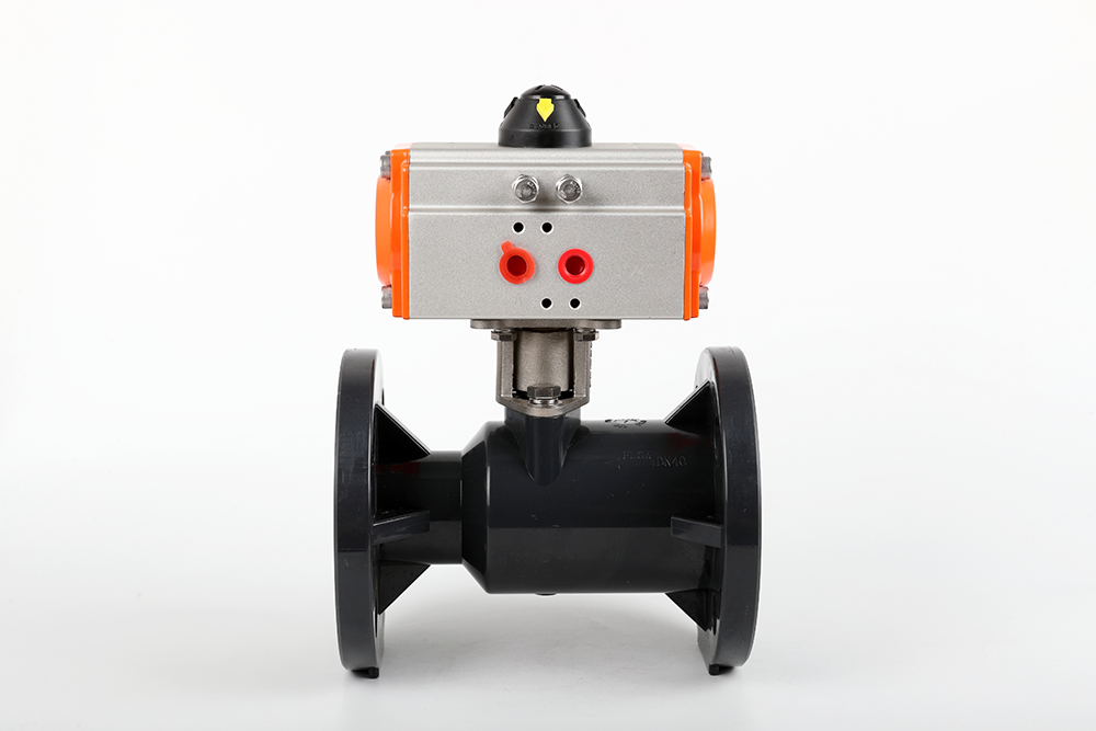 秦安气动法兰一体球阀